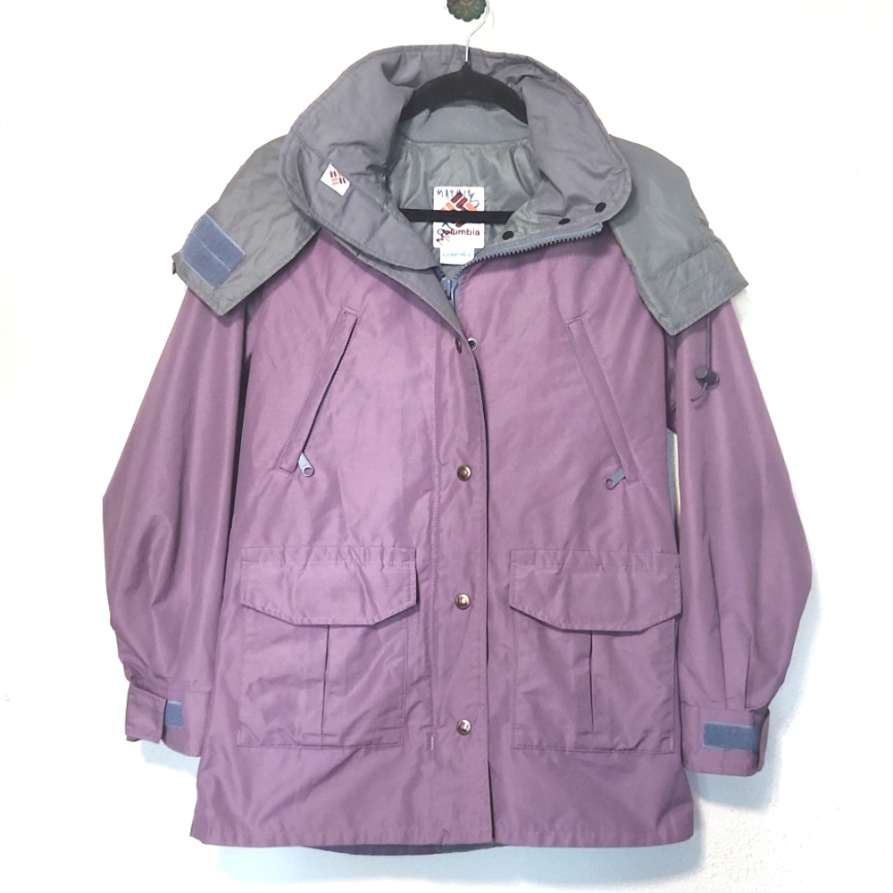 Vintage Columbia Gore-Tex 80's 90's Field Ski Rain Hooded Jacket Women's Small - Picture 6 of 16